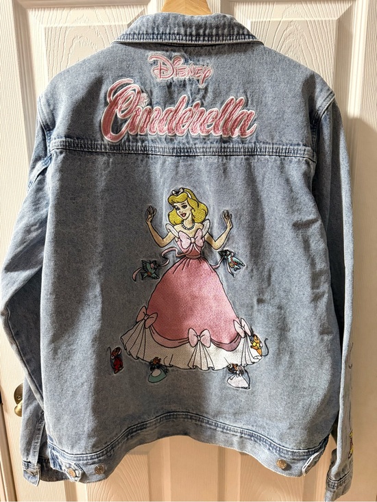 Disney Jackets & Blazers - Cakeworthy Disney Princess Cinderella Embroidered Denim Jacket